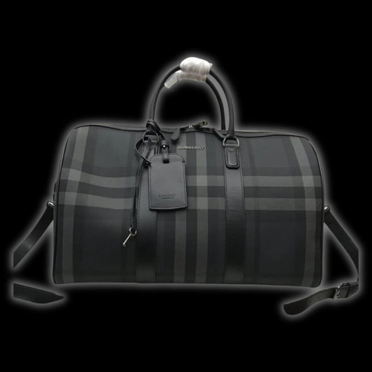 Sac De Sport Burberry Noir Et Gris