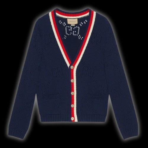 Cardigan Gucci Bleu