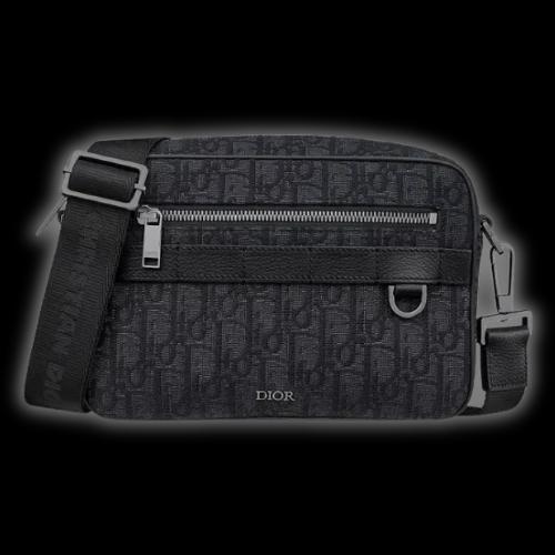 Sac Bandoulière Dior Oblique Jacquard Noir