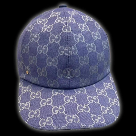 Casquette Gucci Monogramme Bleu