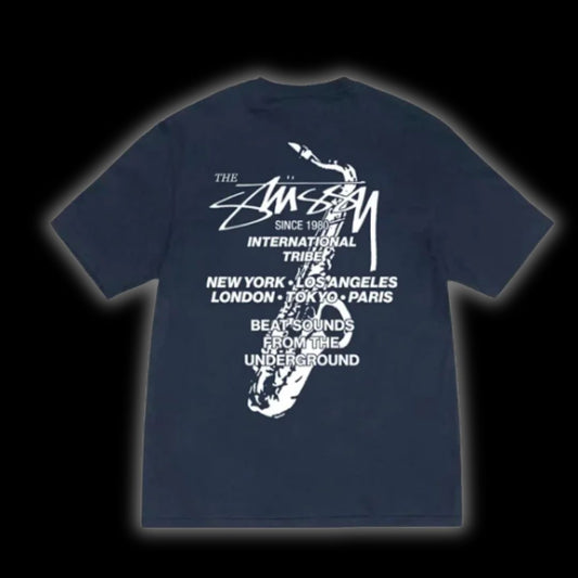 Stussy Beat Sounds Blue Dyed Tee