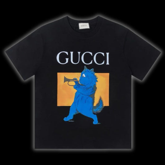 T-Shirt Gucci Blue Cat
